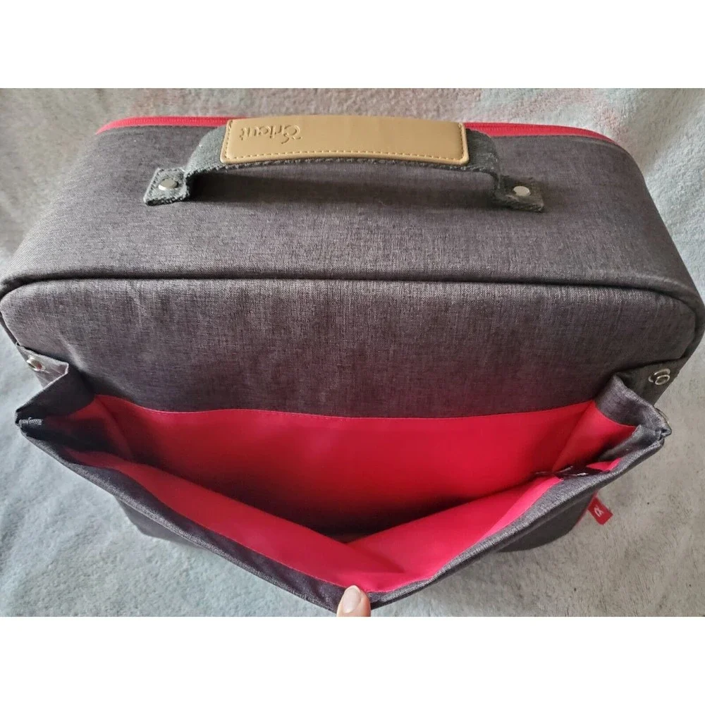 Cricut Box Easy Press Gray Padded Carry Travel Case 15